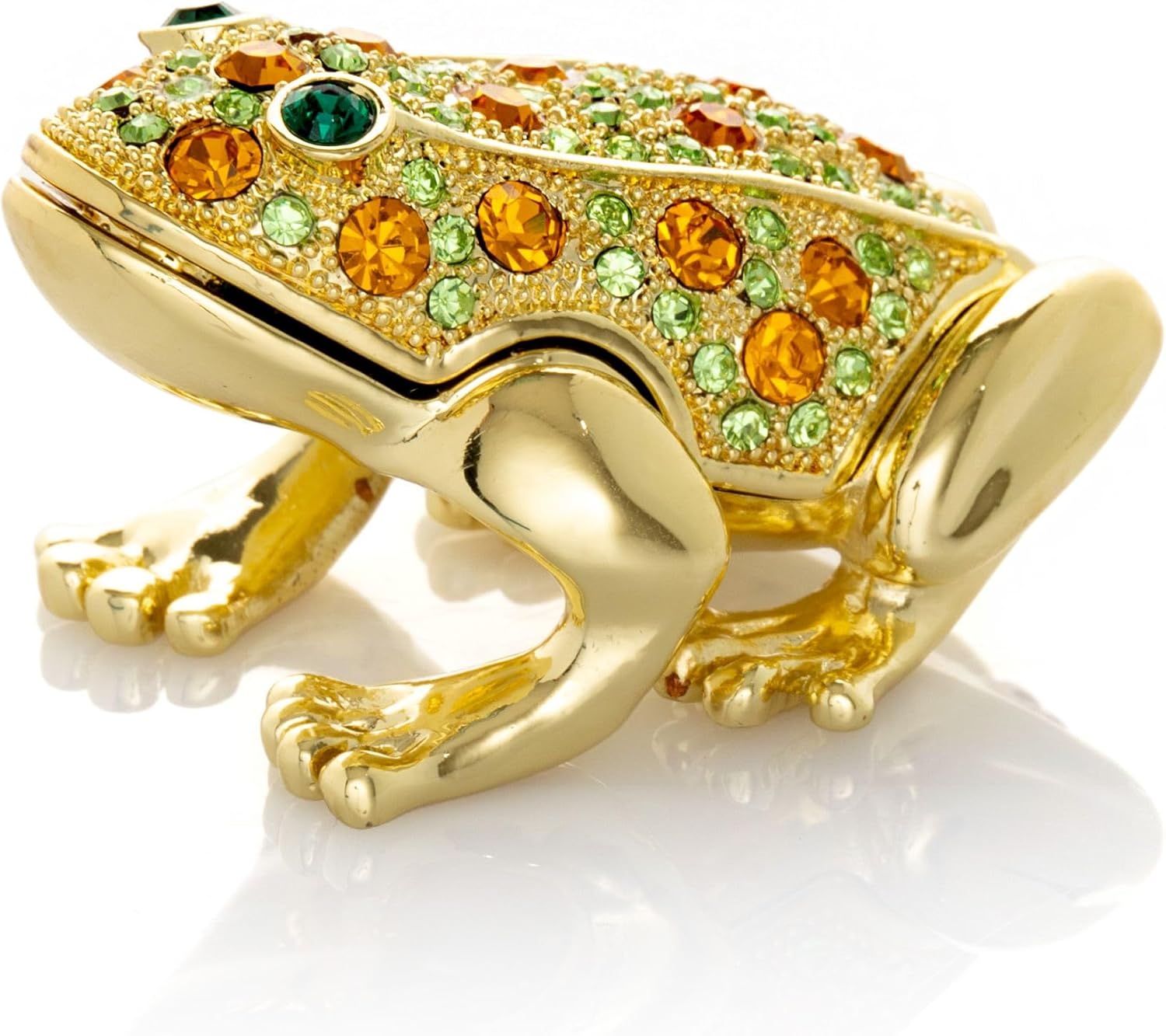 Keren Kopal Faberge Style Frog Trinket Box