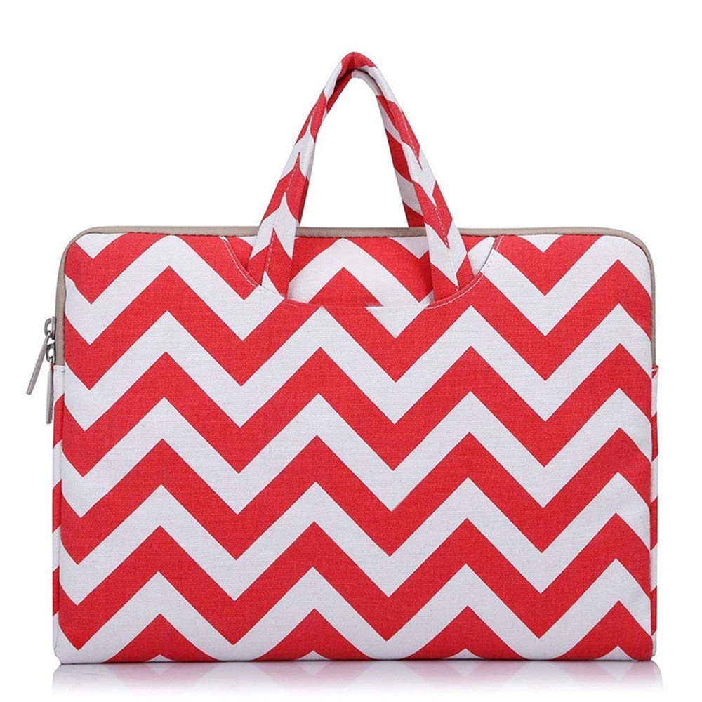 Funda para Ordenador Portátil Netbook Bolso, Notebook zigzag Modelo de onda caja del ordenador portátil de múltiples funciones de la manga de la tableta cubierta del bolso cartera del negocio del bols
