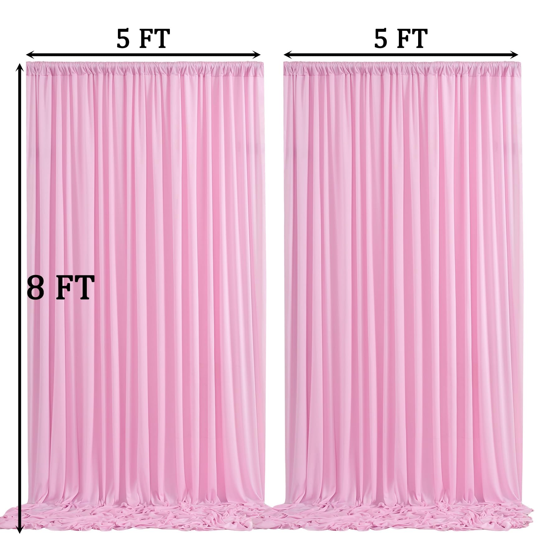 Bagaille Curtain ★ PINK Amazon.com: 10ft x 8ft Wrinkle Free Pink Backdrop Curtain Drapes