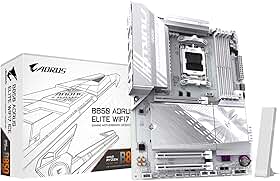GIGABYTE Placa-mãe B850 AORUS Elite WIFI7 ICE AMD AM5 LGA 1718, ATX, DDR5, 3X M.2, PCIe 5.0, USB-C, WIFI7, LAN 2,5GbE, EZ-Latch, Garantia de 5 anos