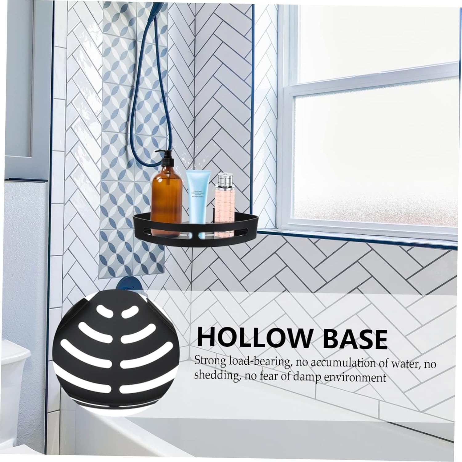 Angoily 1pc Triangle Shelf Wall-Mounted Storage Rack for Bathroom Kitchen Easy Installation Design Versatile Sundries Organizer image 3
