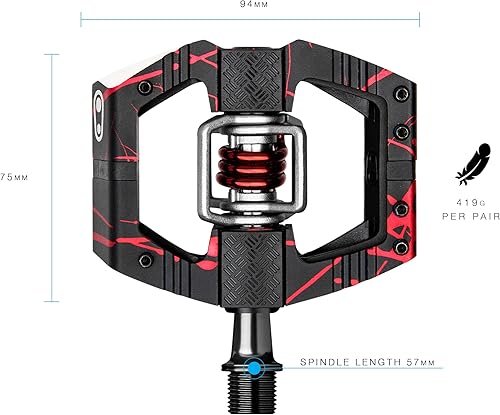 Miniatura 7 de Crankbrothers Mallet E Mountain Bike Pedals - Splatter Collection - MTB Enduro Optimized Platform - Clip-in System Pair of Bicycle Mountain Bike