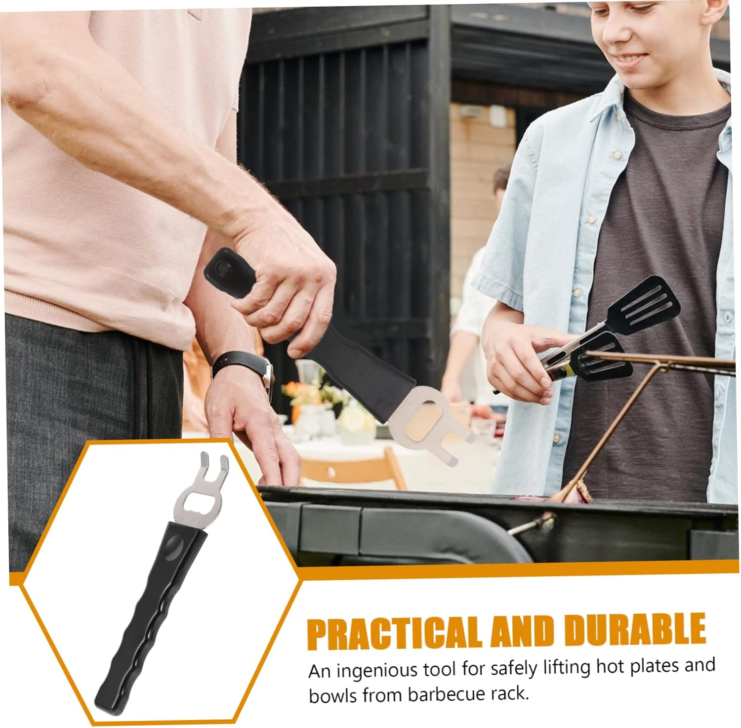 Cabilock Multi Functional Grill Gripper for Safely Lifting Hot Plates