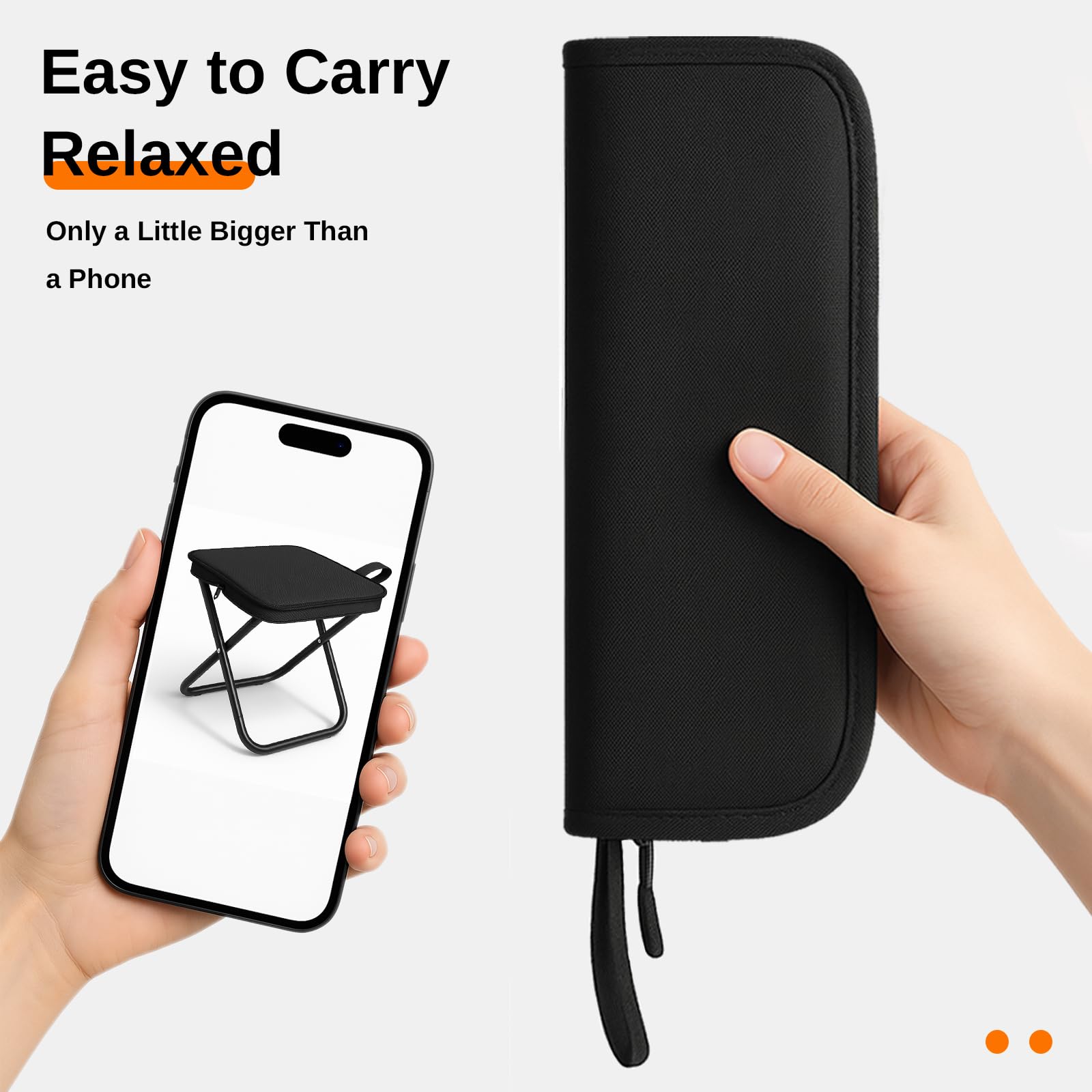 DRULINE Sgabello Campeggio Sedia Da Pesca Sedia Campeggio Sgabello - Foto 13