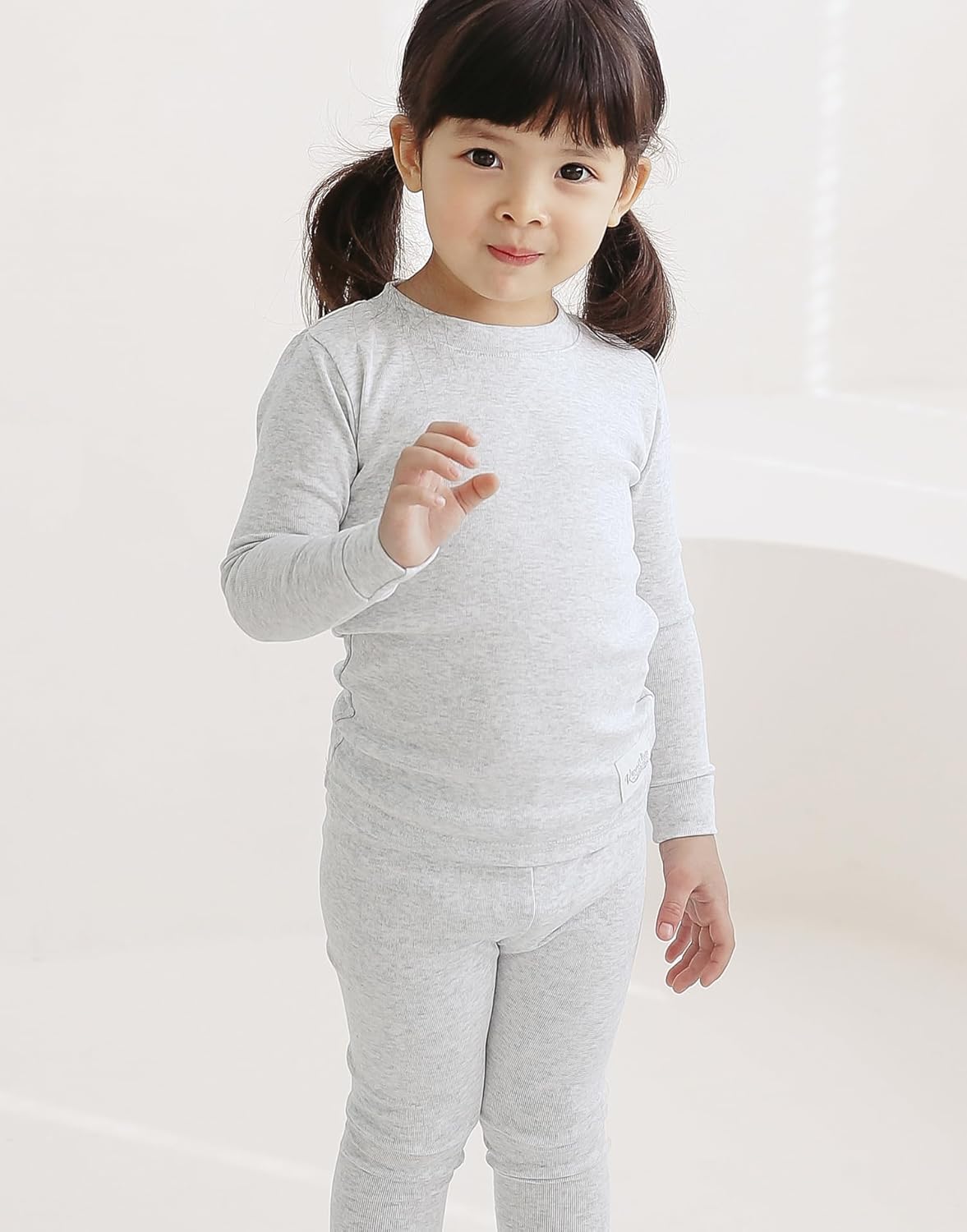 Vaenait 6M-12Y Toddler Kids Super Soft Lightweight Breathable Modal Cotton Melange Sleepwear Pajamas Set - Image 5