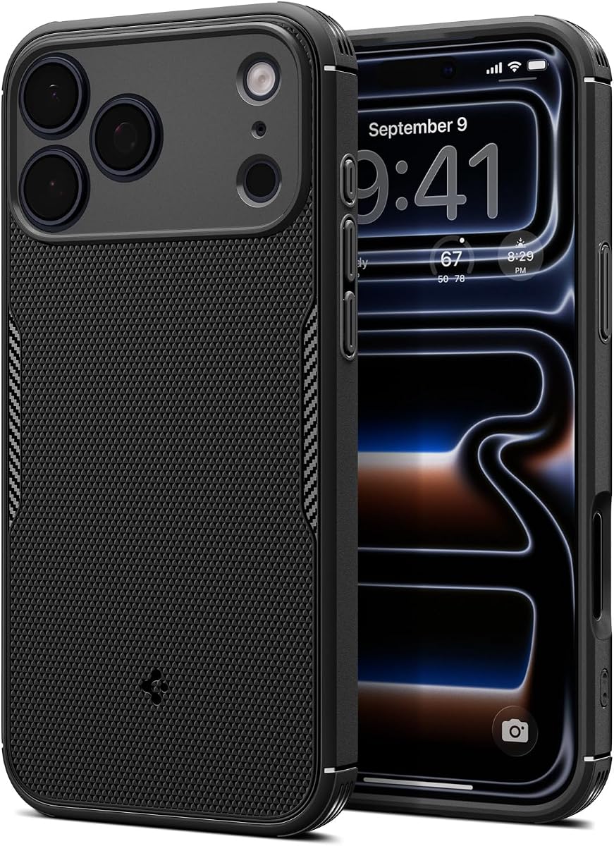 Spigen para IP25P, estuche Core Armor Mag Fit (2025) - Negro mate