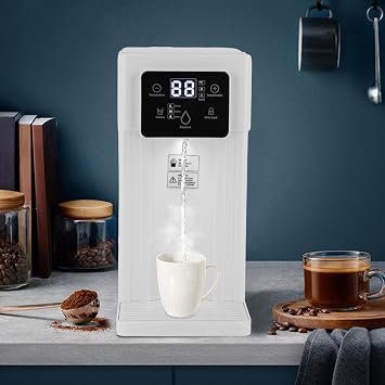 Instant Hot Water Dispenser, Reverse Osmosis Water Filter Countertop, 3L Desktop Corded Electric Water Drinking Machine 1500W Water Dispenser, Adjustable Temperatures & 3 Water Outputs (White)
