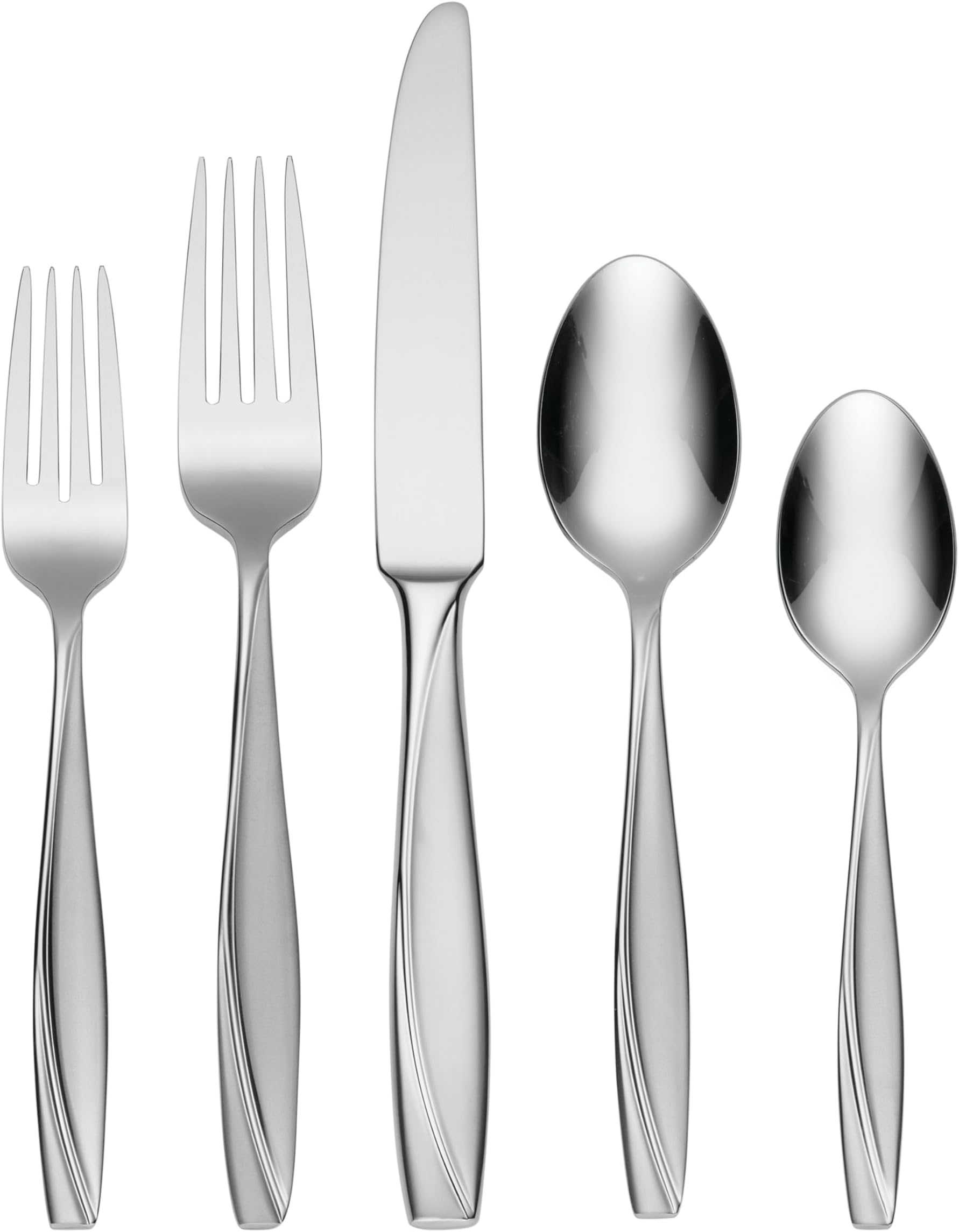 B222045C Cleo 45 Piece Everyday Flatware Set, Service For 8