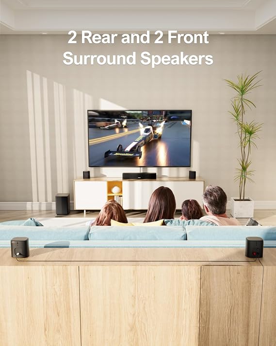 ULTIMEA 7.1ch Sound Bar w/Subwoofer, Virtual Surround System for Smart TV