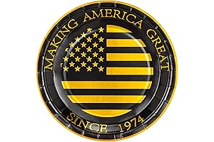 Crisky 50th Birthday Plates | Durable, Disposable, and Elegant