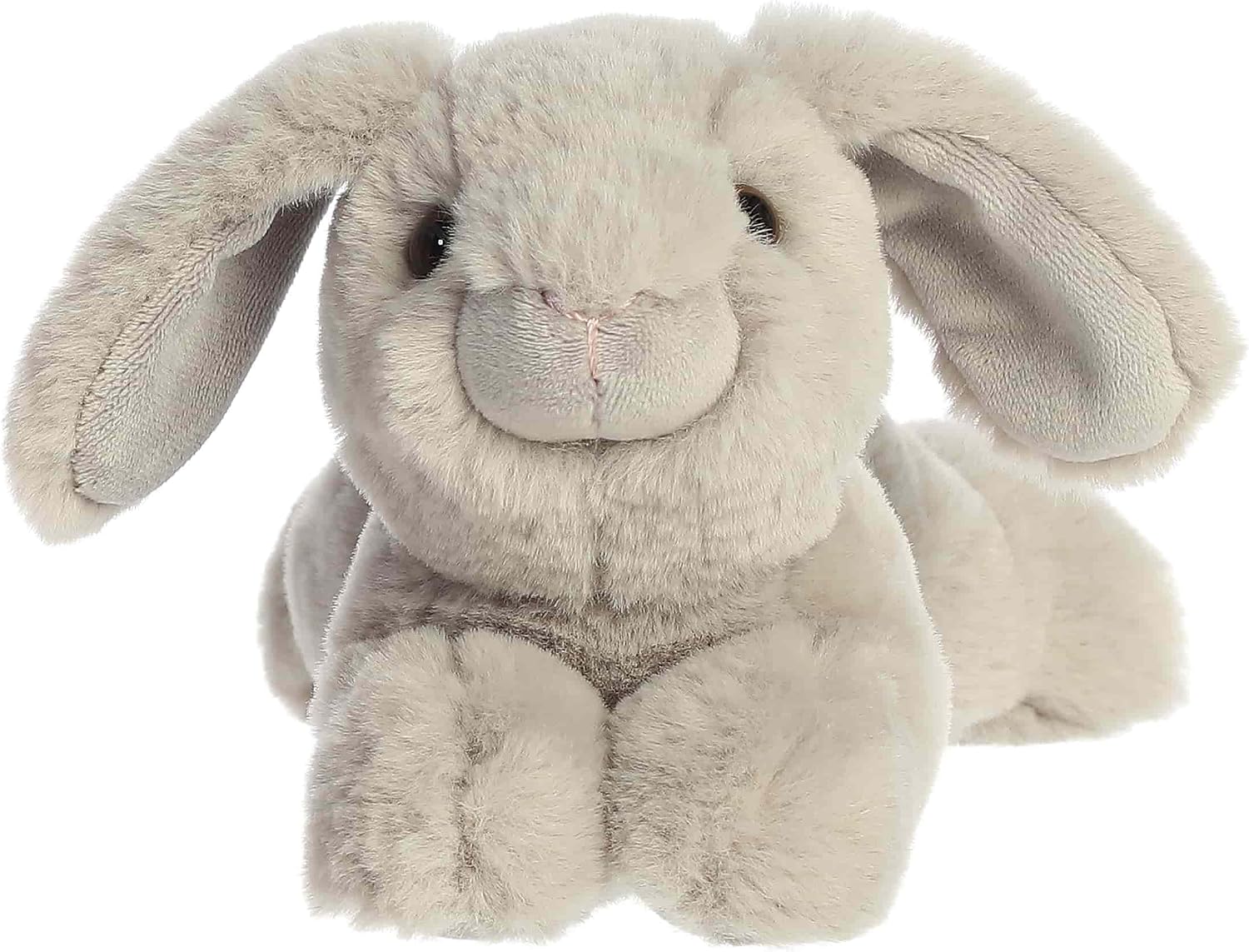 Aurora Adorable Mini Flopsie Dusty Lop Bunny Grey Stuffed Animal - Mini Companions Ready for Playful Adventures - For Kids All Ages, Toddlers, Adults, and Families - 8.5 Inches