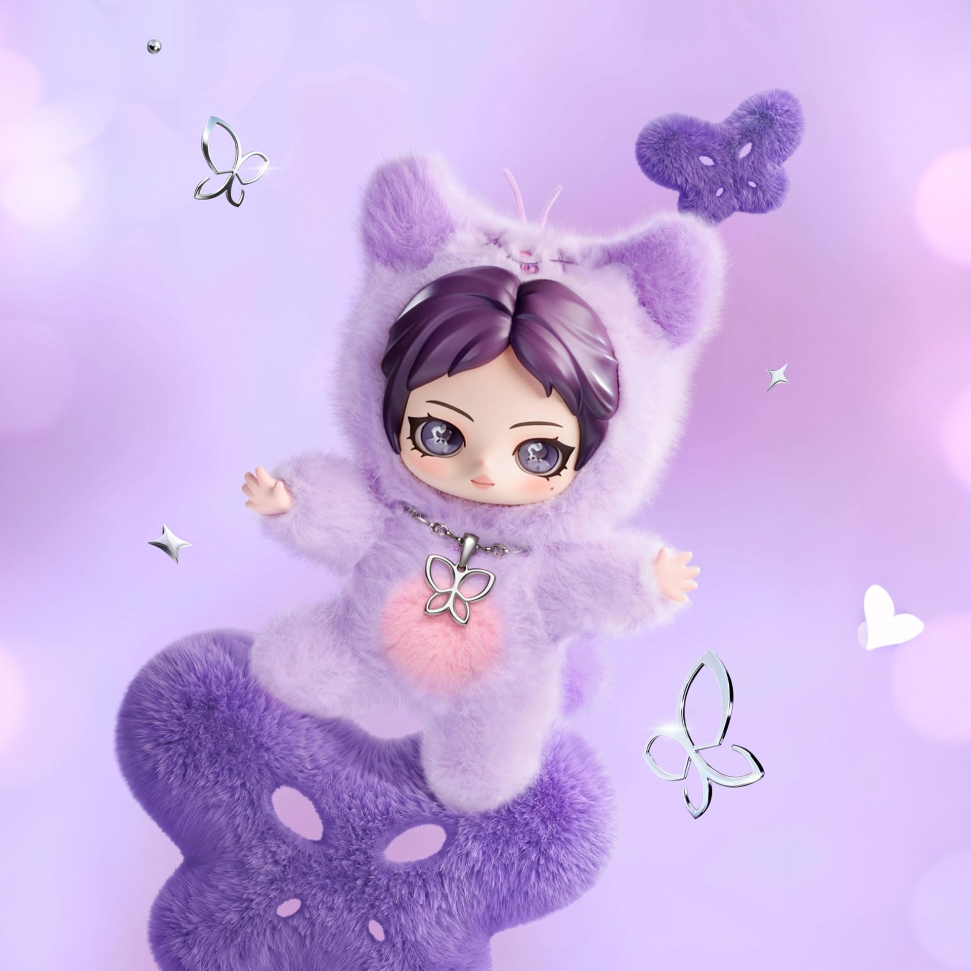 Amazon.com: POP MART aespa Fluffy Club Series Vinyl Plush Doll