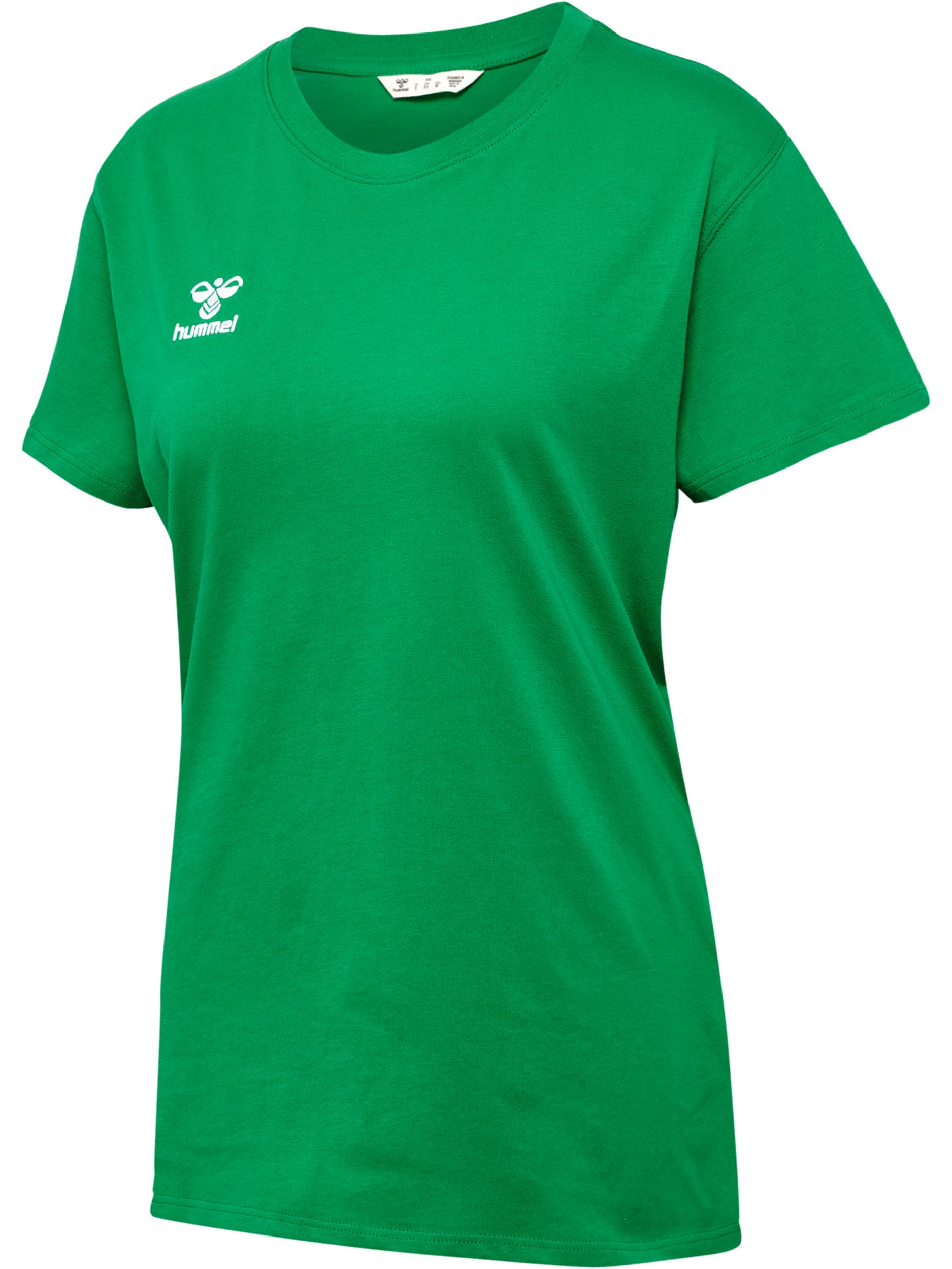 hummel GO 2.0 T-Shirt - Sportshirt Damen Kurzarm für Sport, Fitness & Freizeit - Basic-Shirt aus 100% Bio-Baumwolle - Dehnbares Material - Rundhalsausschnitt