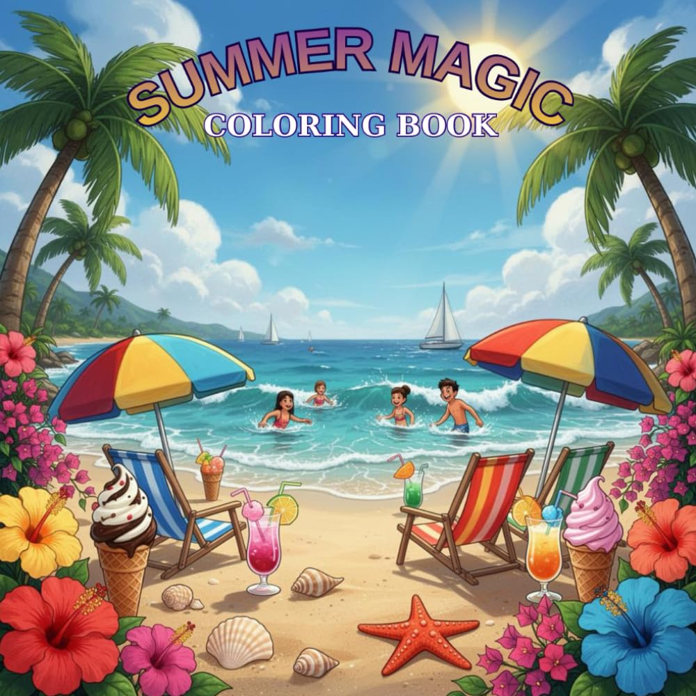Summer Magic Coloring Book: Discover the Wonders of Summer