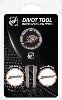Team Golf NHL Divot Tool with 3 Golf Ball Markers Pack, Markers are Removable Magnetic Double-Sided Enamel