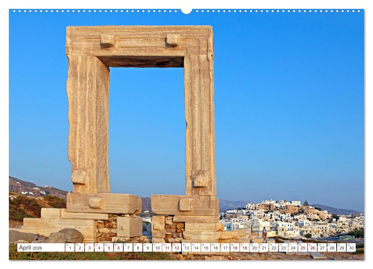 Die Kykladen - Inseln im Ägäischen Meer (hochwertiger Premium Wandkalender 2026 DIN A2 quer), Kunstdruck in Hochglanz: Die Kykladen, Badestrände, Kultur und Sonne pur. (CALVENDO Orte)