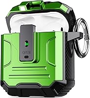 Vista 41 de DASFOND Armor - Funda rígida para auriculares Airpods Pro, grado militar, protección completa, a prueba de golpes, soporte de carga inalámbrica