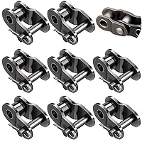 Vista 1 de OIIKI Enlace compensado de cadena de rodillos #40, paquete de 8