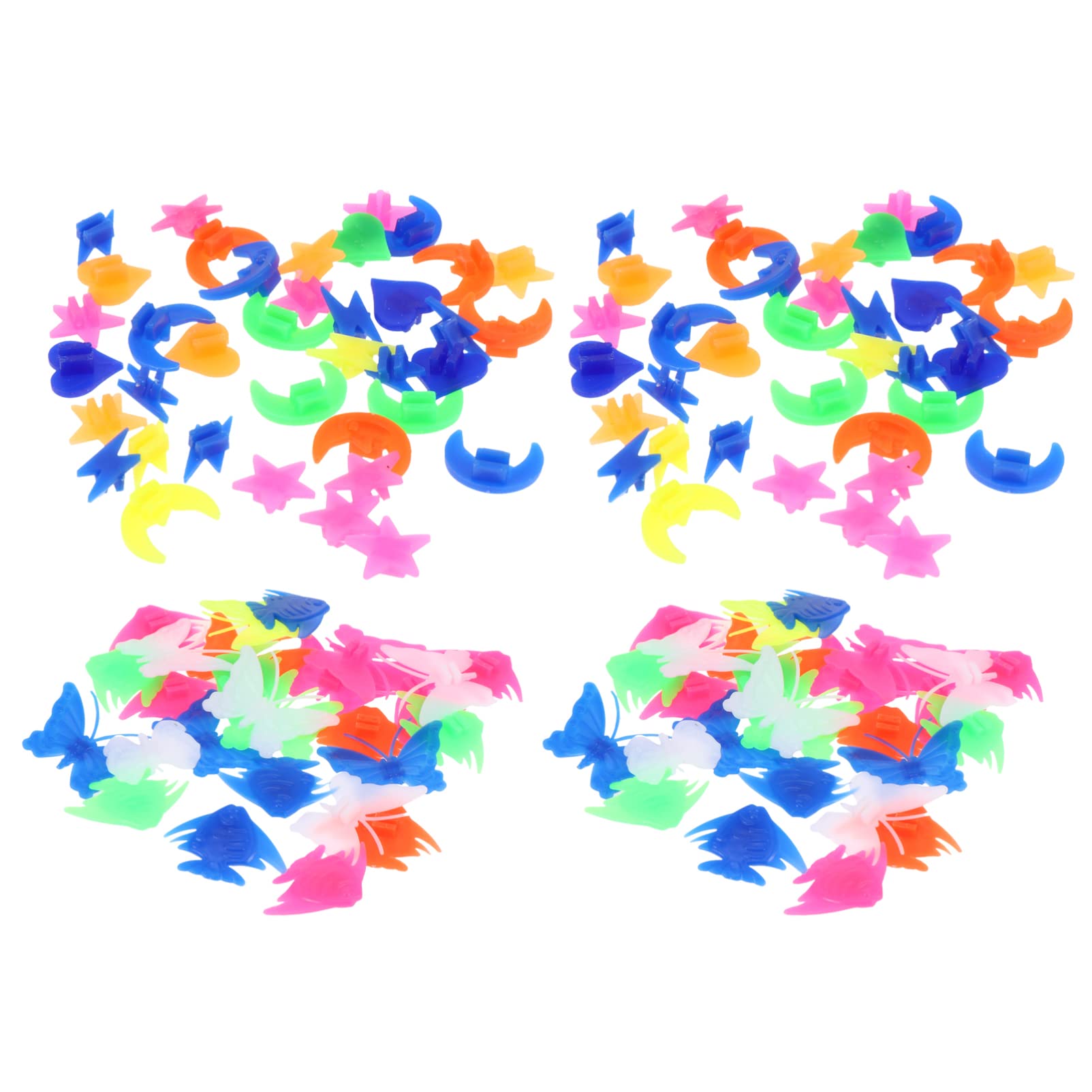 GOOHOCHY 122pcs Bike Wheel Spoke Beads Bike Hub Beads Plastic Easy to Apply Decor for Boys and Girls