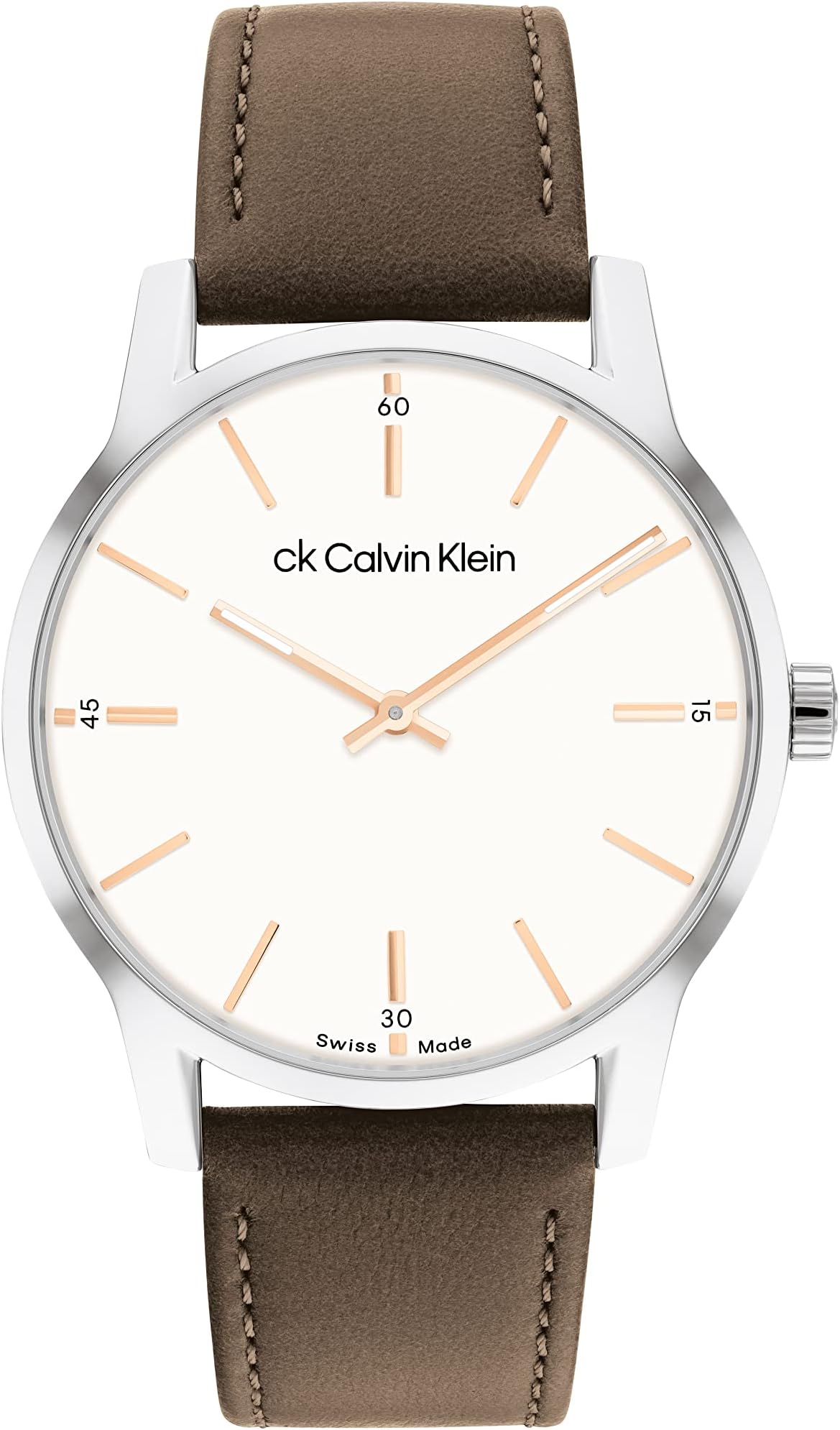 Calvin KleinUNISEX'S QUATRZ STAINLESS STEEL SWISS WATCH