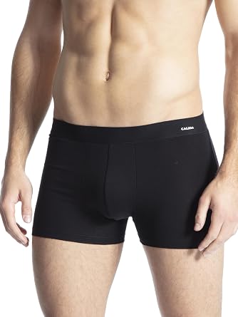 Calida Mens Cotton Boxer Briefs Slim Fit Underwear with Breathable Waistband, Double-Layer Pouch, Soft Stretch Cotton