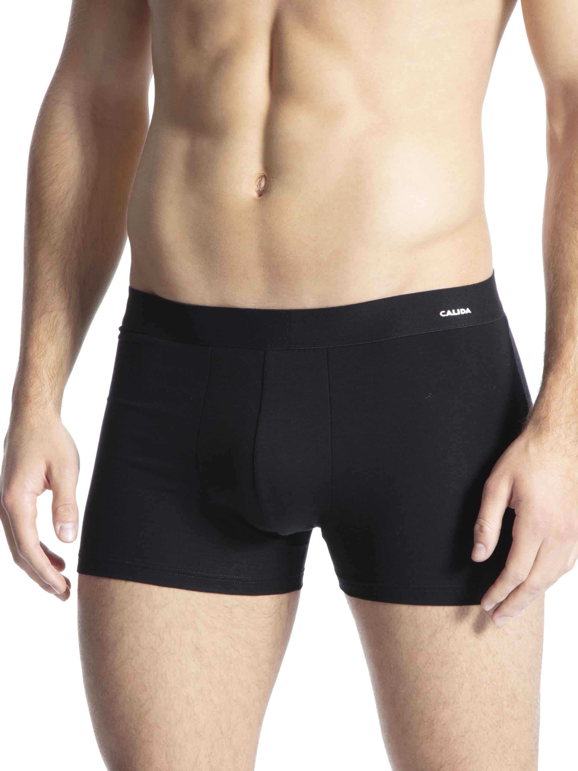 Calida Men's Cotton Code Boxer Shorts Not Applicable, Black (Schwarz 992), Large