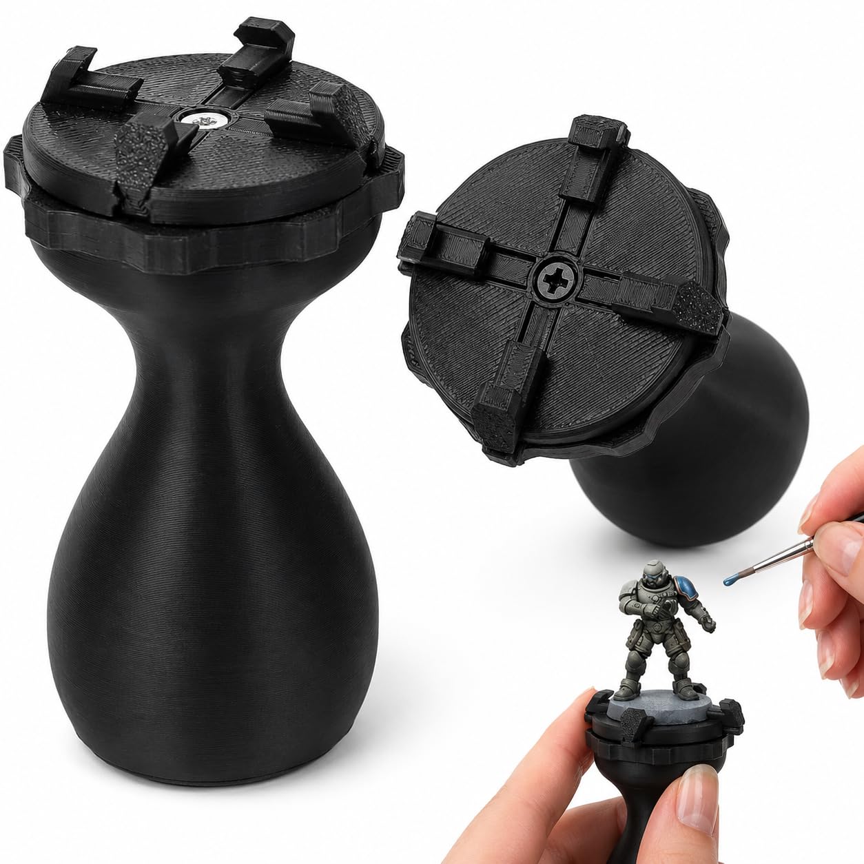 Painting Handle,2 Pack Model Holder for Painting Wargaming 40k Figures