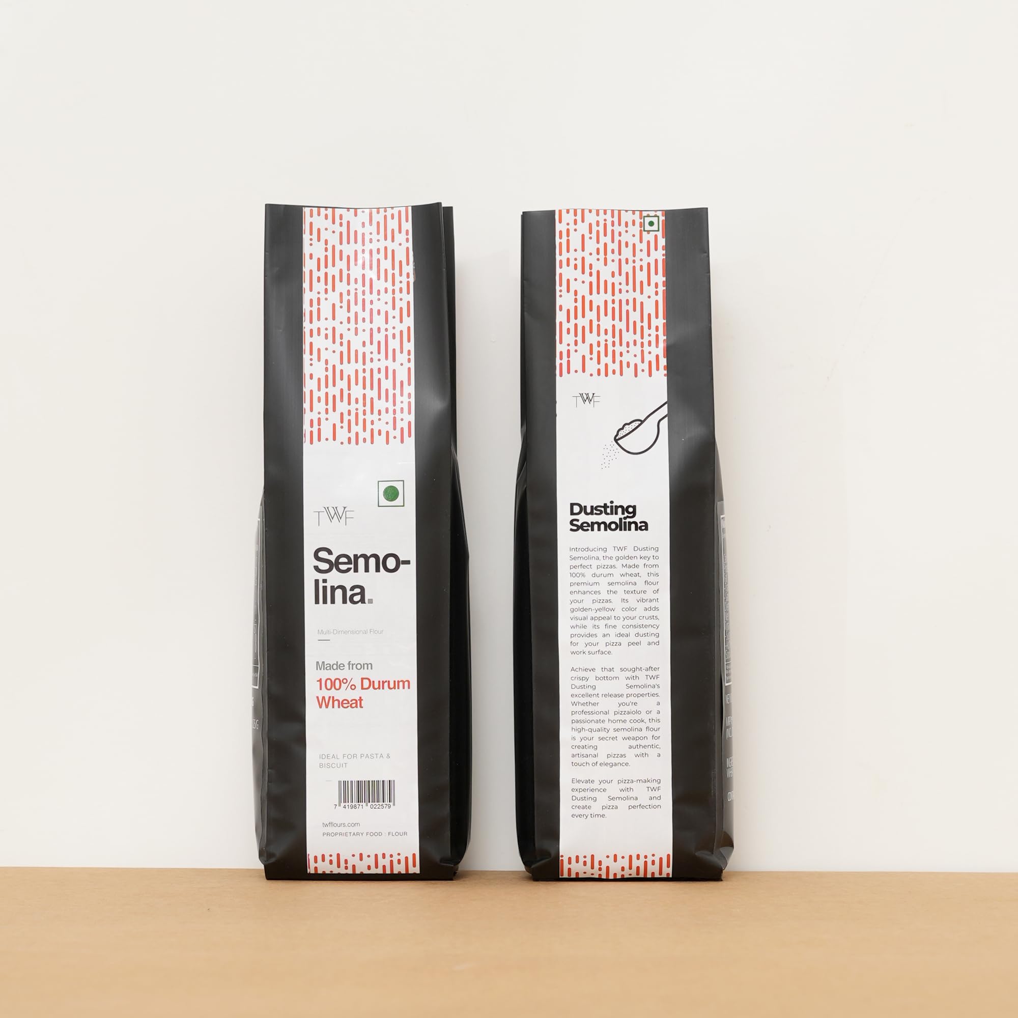 TWF Durum Wheat Semolina Flour | 1 Kg | Sooji | Golden Yellow | For Pizza Dusting, Pasta (All Kinds), Gnocchi and Biscuits 2