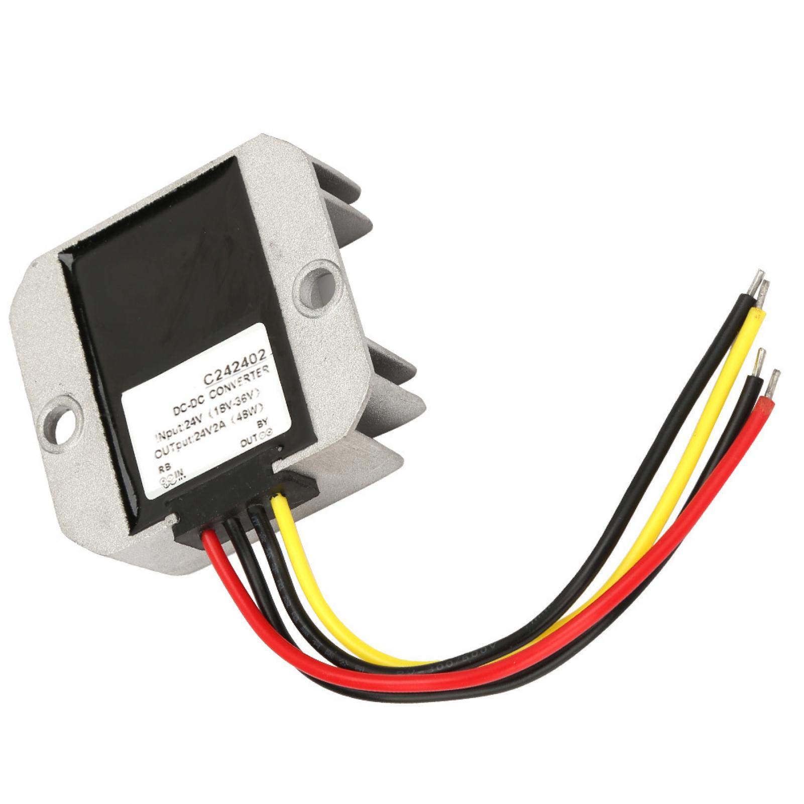 Voltage Regulator Rectifier, Voltage Transformer Regulator, Dustproof Step Up Converter for Fan Car Screen(2A)