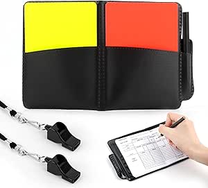 FRXVUC Jeu De Cartes D'arbitre De Sport De Football PCV Carte Rouge
