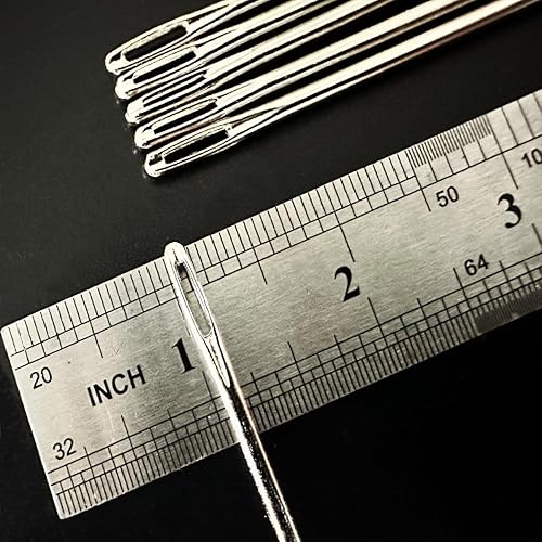 Miniatura 3 de Aguja de tapicería profesional de 10 pulgadas de grosor, agujas de coser a mano de ojo grande para proyectos de costura y manualidades, 10 pulgadas