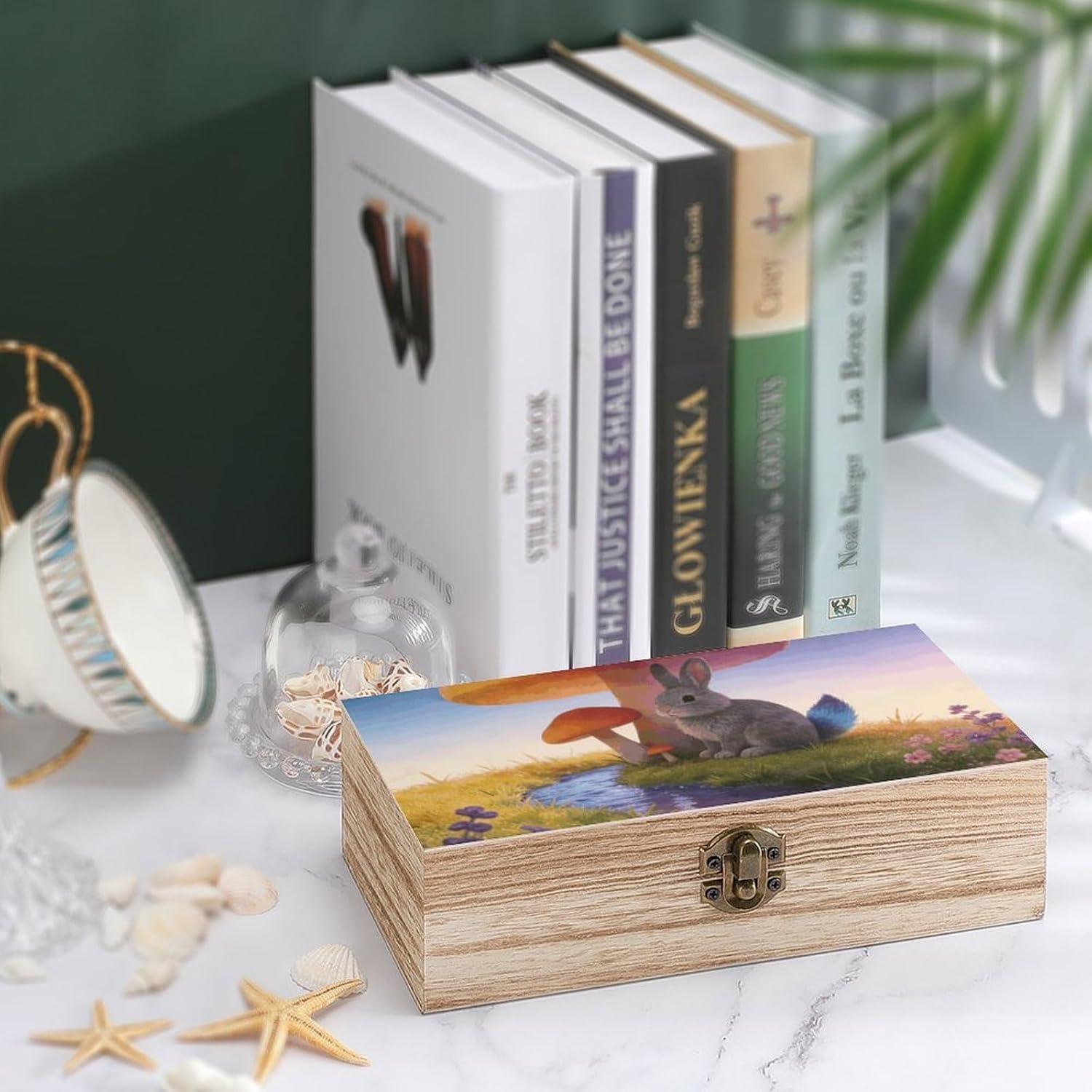 Gradient Garden Paws Paulownia Wood Storage Box image 4