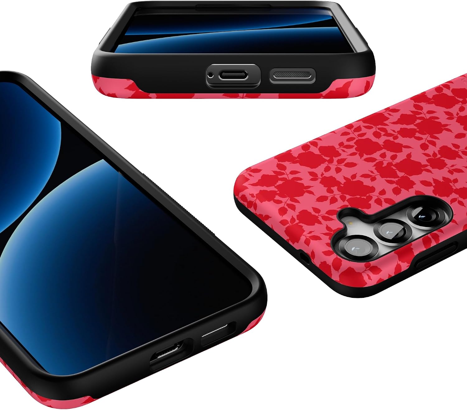 Casely Galaxy S25 Plus Case | Rose Garden | Red Aesthetic | Bold Protective Design | Compatible with MagSafe