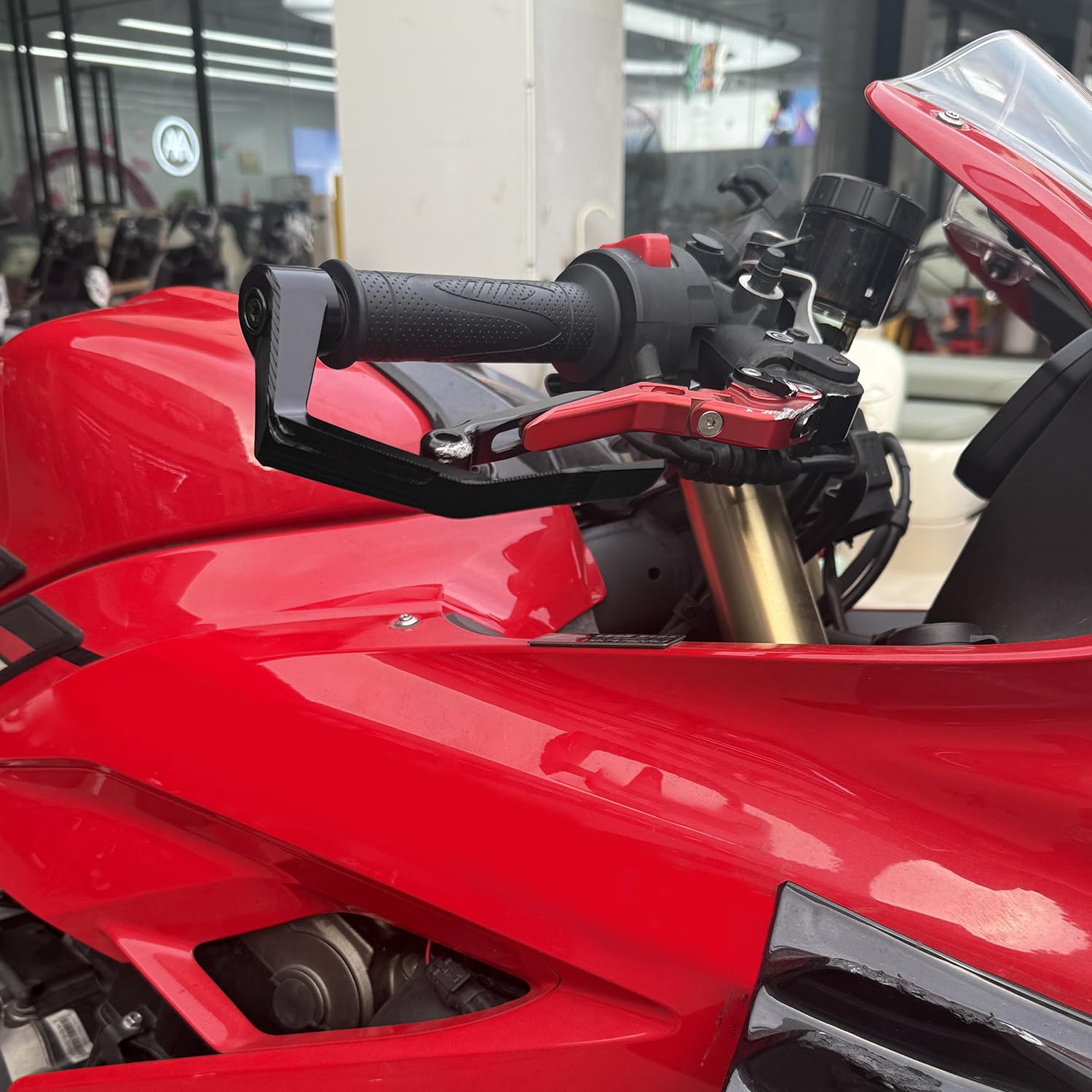 CNC Motorrad Hebelschutz Für R7 R1 CBR400RR CBR500RR CBR600RR CBR1000RR S1000RR MT09 Ninja500 Z900 ZX6R ZX10R Z650 GSXR600/750/1000 GSX-8R GSXS950 Schwarz
