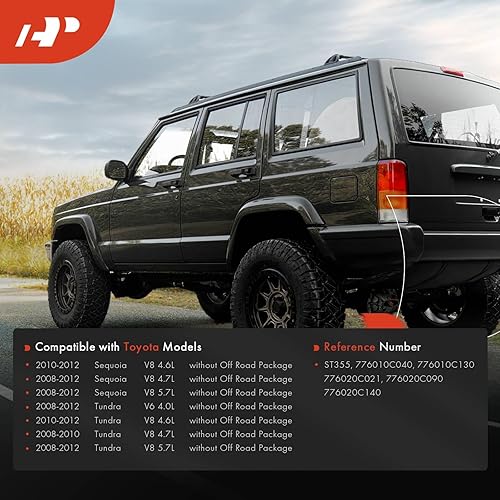 Miniatura 2 de A-Premium Juego de 2 correas de depósito de combustible compatibles con Toyota Sequoia, Tundra 2008-2012, 4.0L 4.6L 4.7L 5.7L, (atornillado), gris,