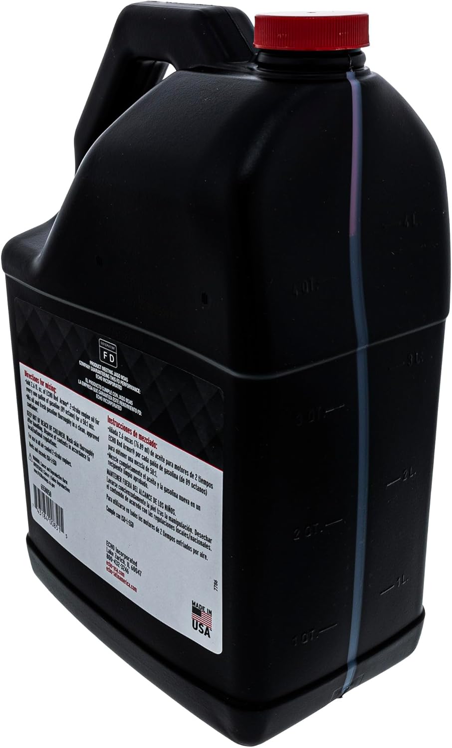 ECHO 6550050 Red Armor 2-Stroke Semi-Synthetic Oil Mix 1 Gallon Bottles 4 Pack