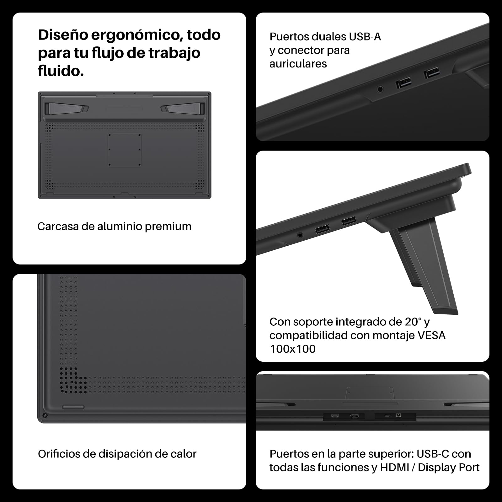 HUION KAMVAS Pro 27 (144Hz) 4K UHD Tableta Gráfica con Pantalla para Dibujo Digital, Lápiz PenTech 4.0 (16384 Niveles), Vidrio Canvas 3.0, △E<1, 98% Adobe RGB, Táctil + Control Remoto Keydial