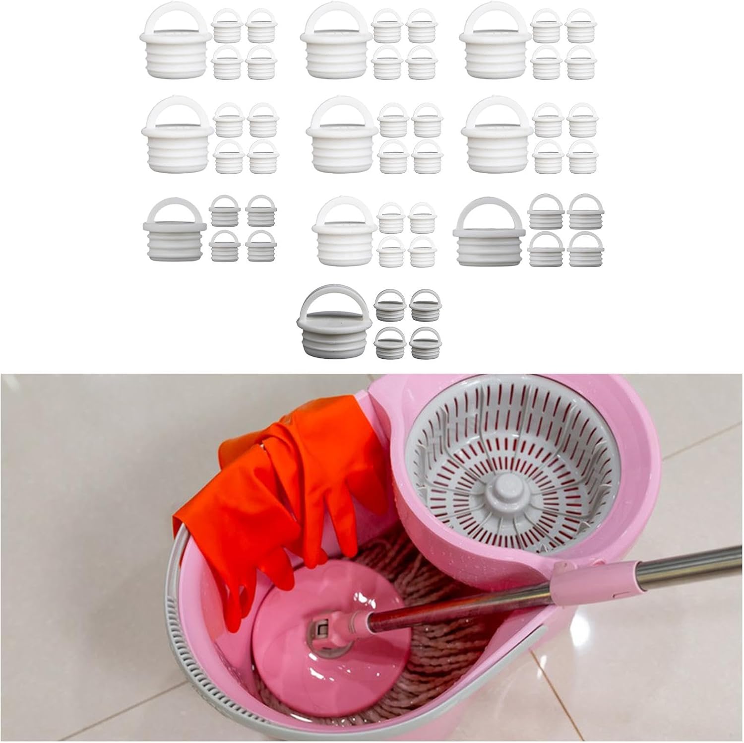 ECOMISTIQ® 5X Rotating Mop Bucket Drain Plug Parts Replacement Cover Plug for Bathtub 23x19.5mm|Plugs|Nails, Screws & Fasteners|Hardware|Home Improvement