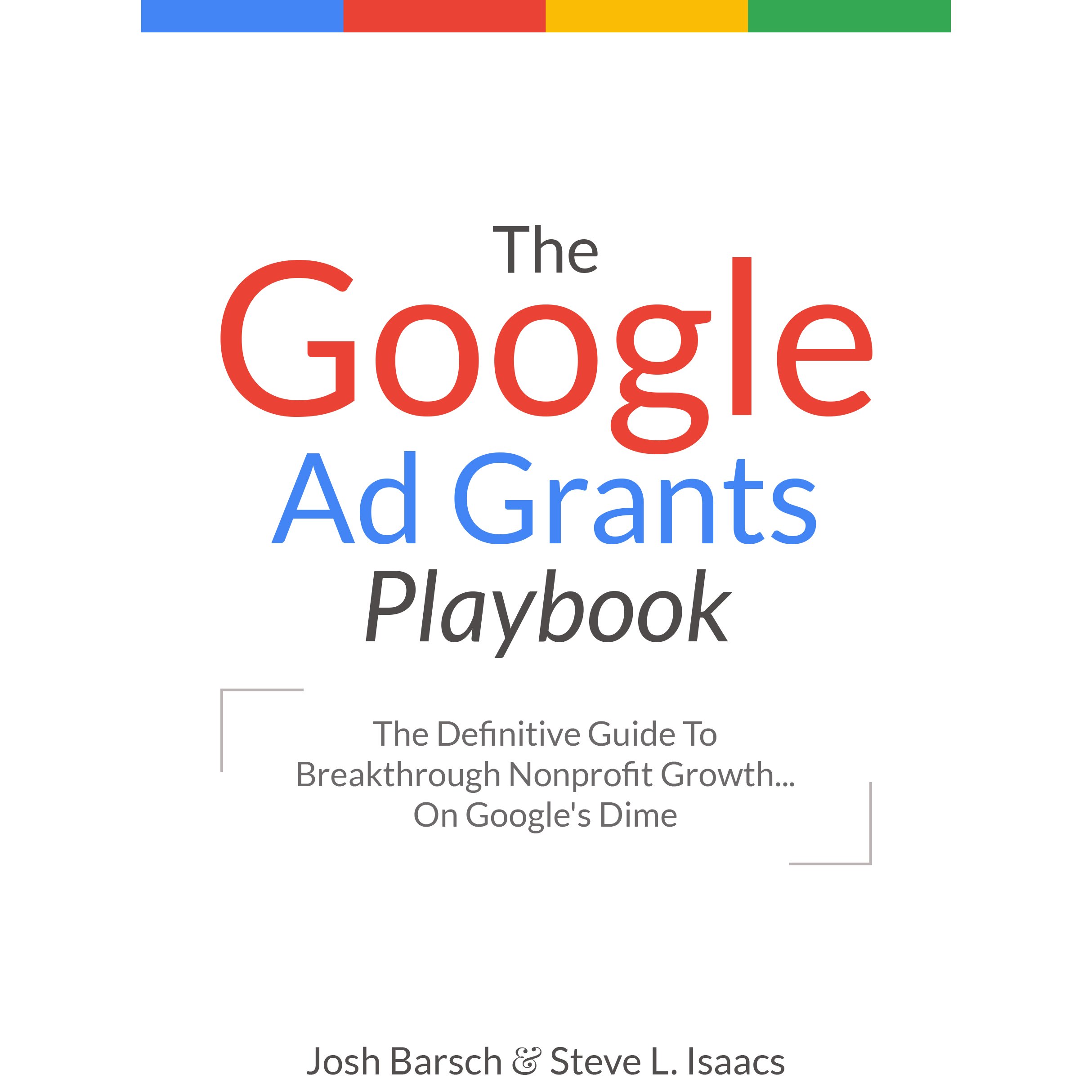 Cover art for The Google Ad Grants Playbook