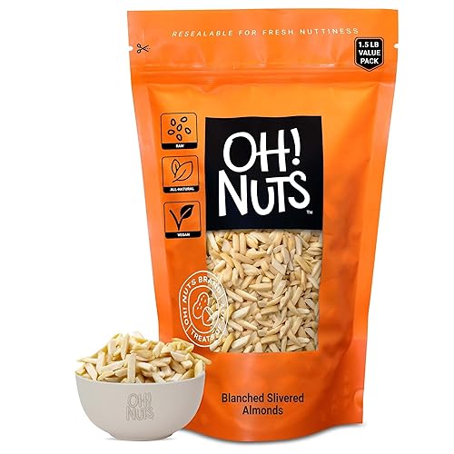 Miniatura 9 de Oh! Nuts Almendras glaseadas con miel - Crudo - 100% natural - 2 libras - Almendra alta en proteínas - Empaquetado en bolsa de cierre de cremallera