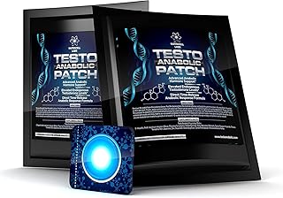 Testo Anabolic Patch : Advanced Testosterone Booster Patch for Muscle Growth & Strength (30 Patches : 1 Month Supply)