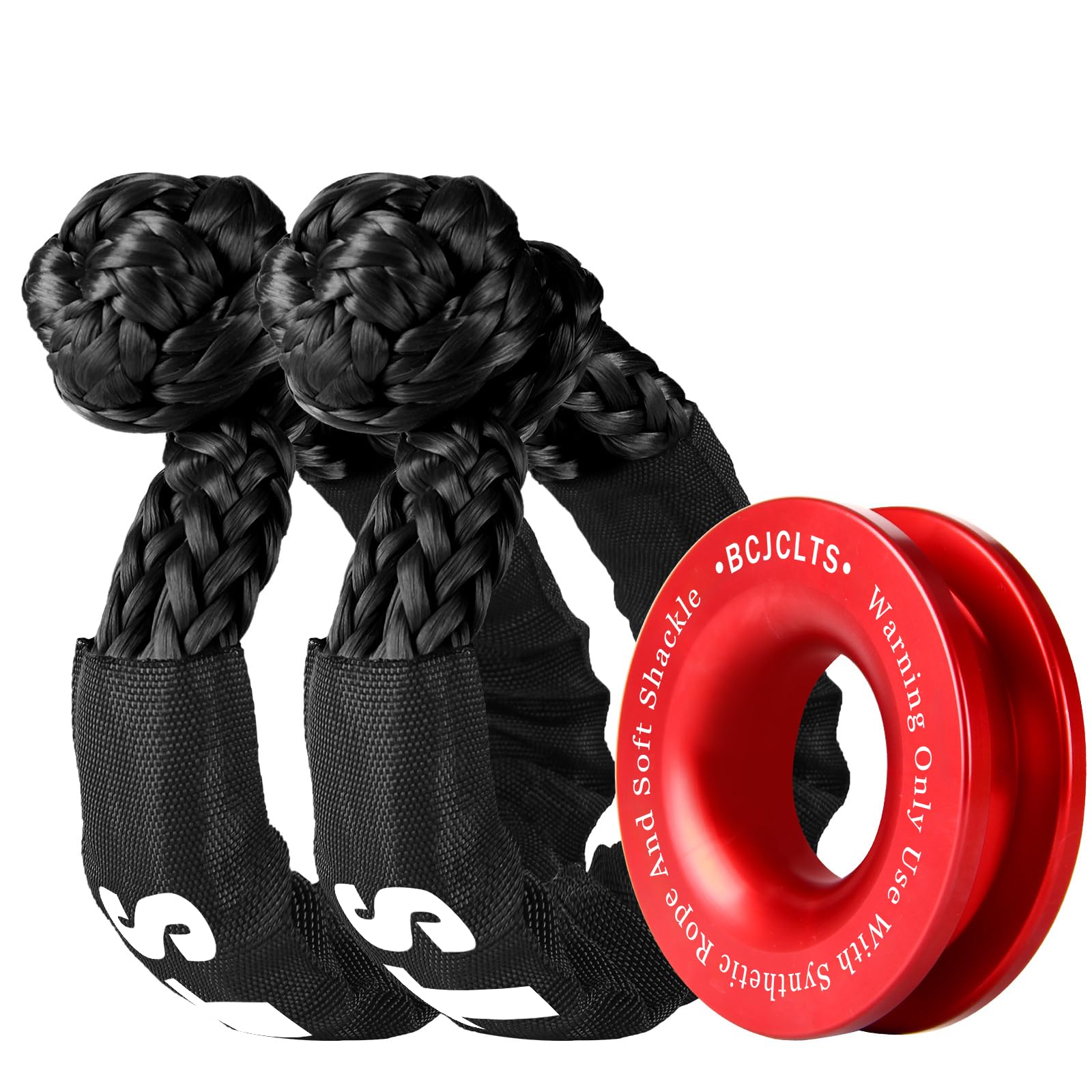 Synthetic Soft Shackle &amp; Winch Recovery Ring Kit（1/2'' x 22''）