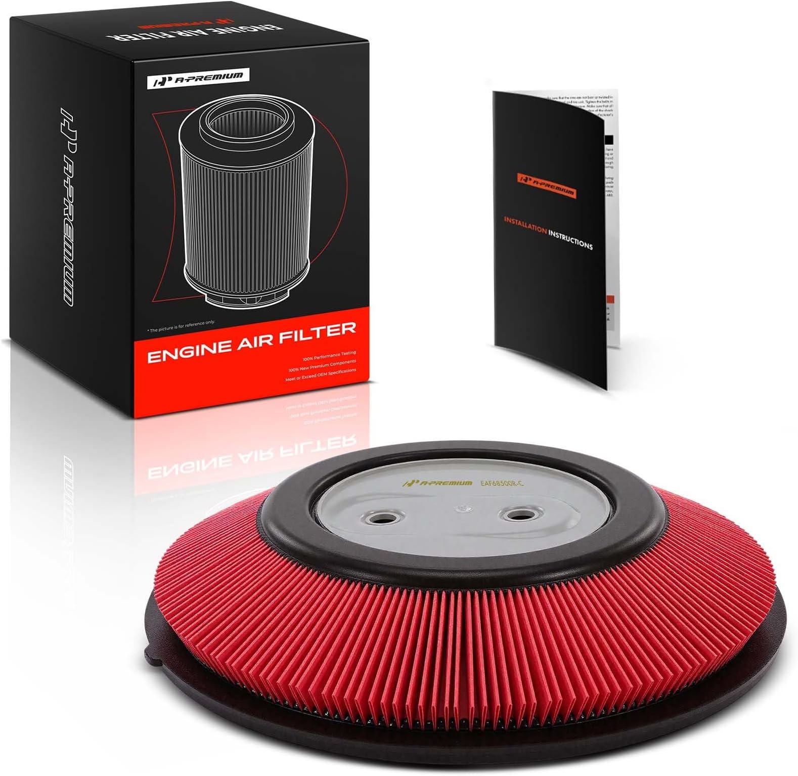 A-Premium Engine Air Filter Compatible with Nissan Models | for D21 Pickup, Frontier, Pickup, Xterra 1990-2004, L4 2.4L, Replaces 16546-86G00
