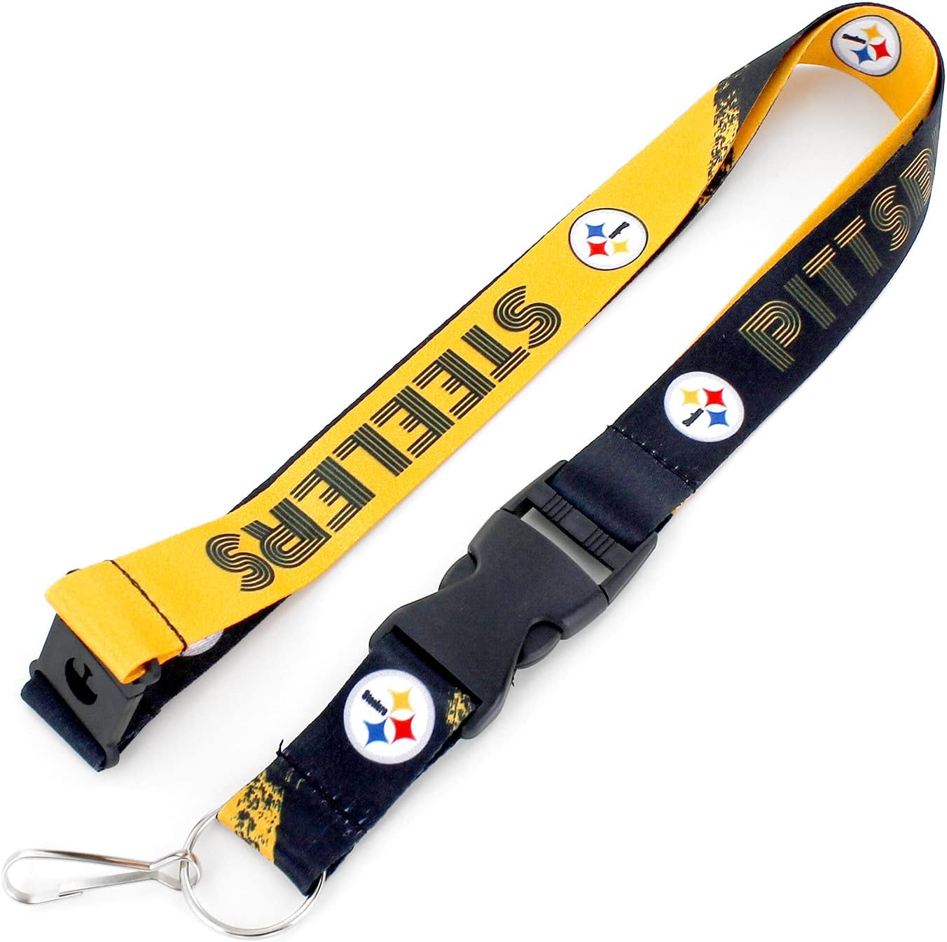 aminco NFL ピッツバーグ・スティーラーズ クロスフェード ランヤード