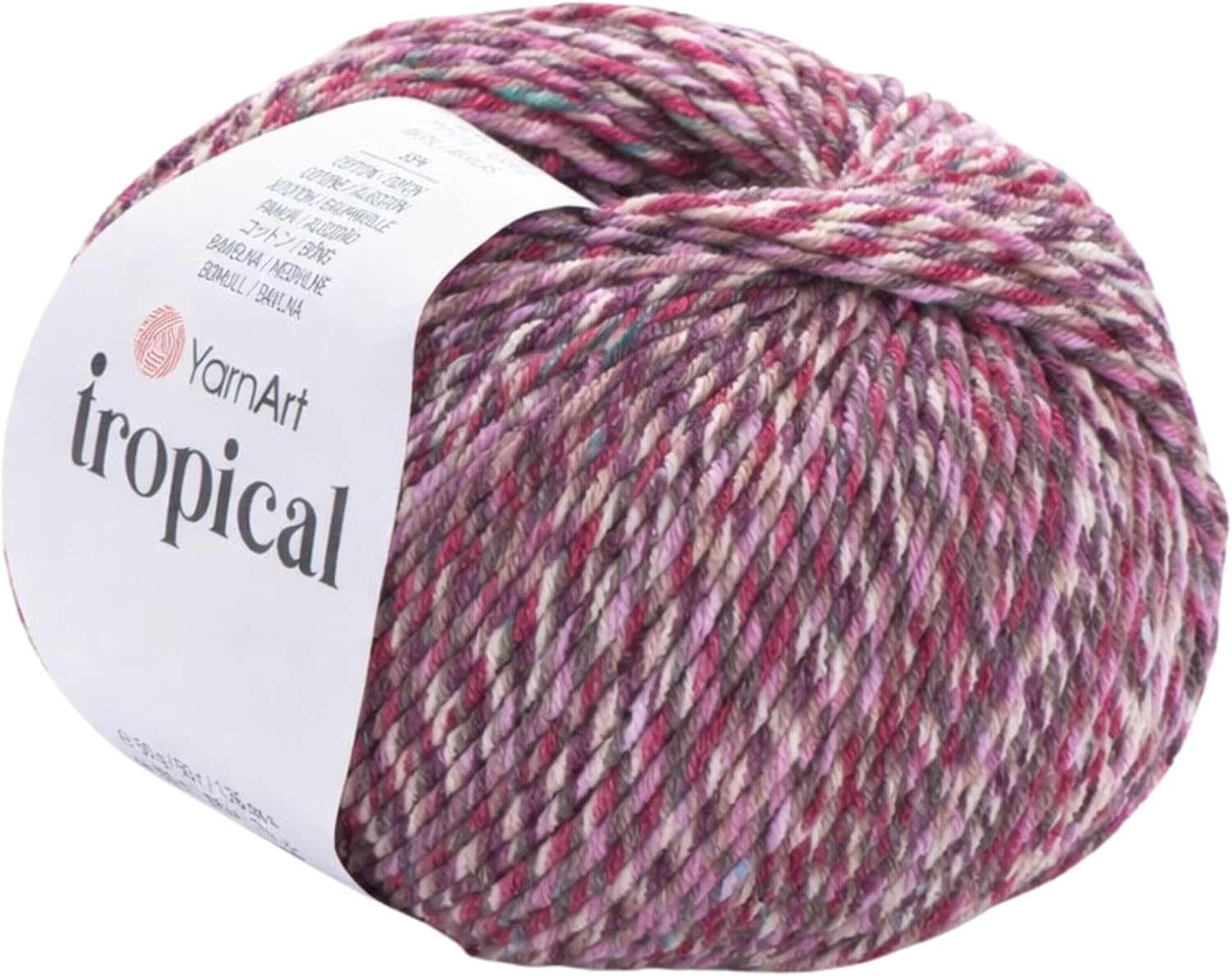 YarnArt Tropical Sport Yarn – 55% Cotton, 45% PAC – Multicolor Knitting & Crochet Yarn – 50g (174 yds) | Soft, Durable & Lightweight | Perfect for Amigurumi, Clothing & Accessories (611-1) image 3