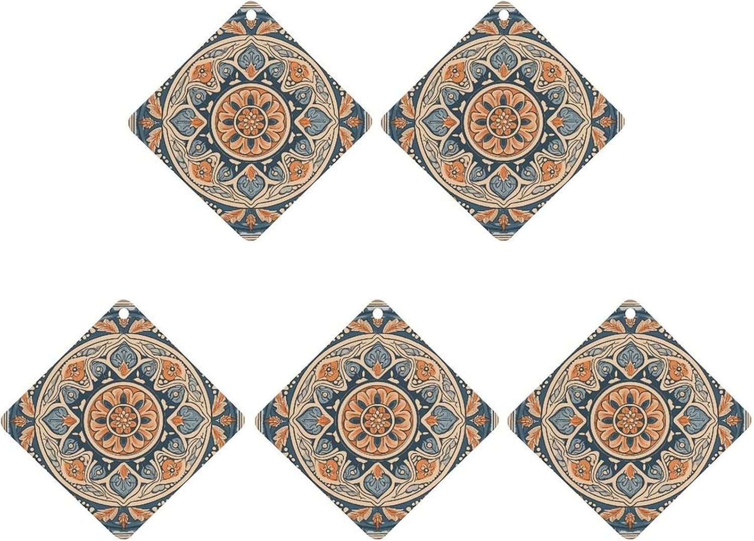 5 Pcs Car Air Fresheners Hanging Air Freshener Decorative Flowers Hanging Scented Cards Fragrance Scented Cards for Car Car Aromatherapy Tablets for Car
