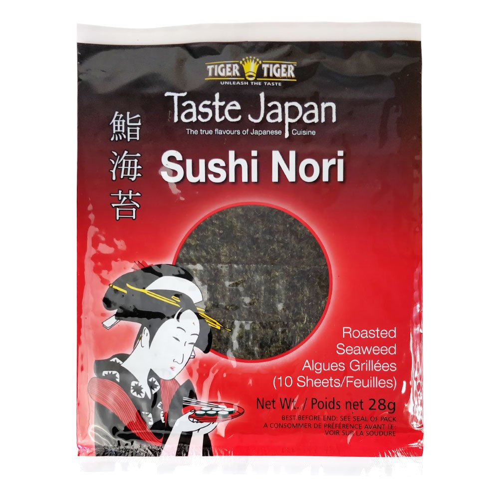Tiger Tiger Sushi Nori (Roated Seaweed Sheets) 10 Sheets 28g