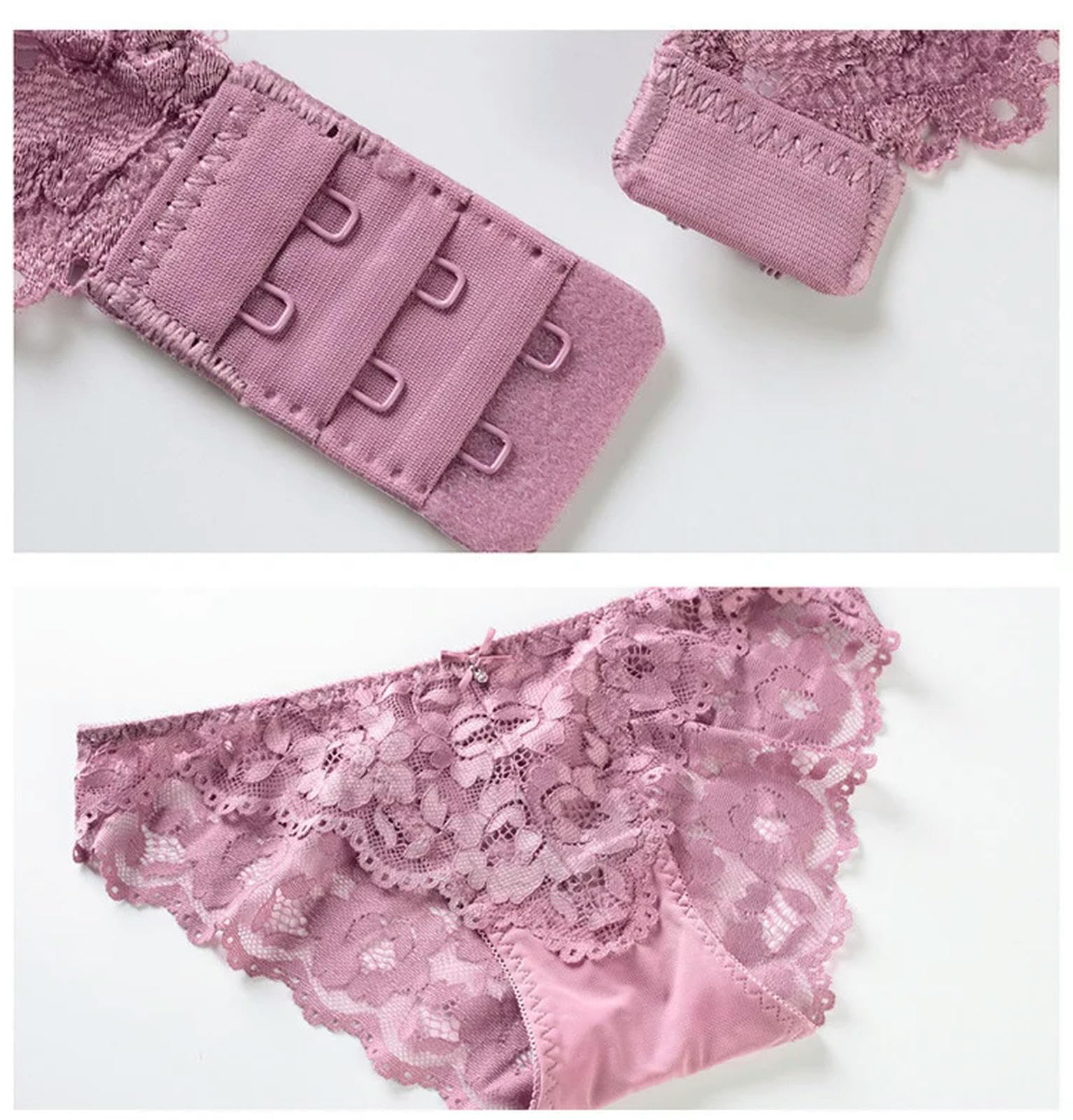 Pantofole Lingerie Sexy per Donne Reggiseno in Pizzo E Set di Mutandini Reggiseni con Cintura di Giarrettiera