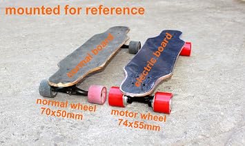 Skateboard Brushless Hub Motor Kit DIY Child E-Board 4-Wheel Skateboard Dual Drive Conversion Kit with Remote