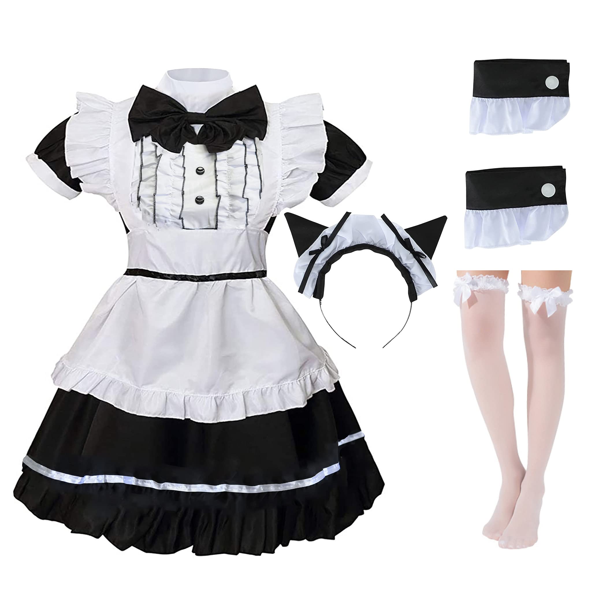 Buy NAWANCute Maid Outfit Cat Girl Maid Suit Classic Lolita Maid Dress